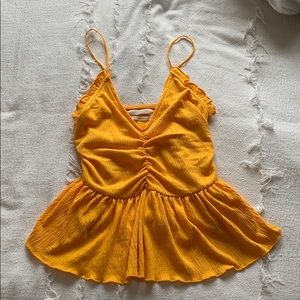 UO Ella Ruched Peplum Cami size xs